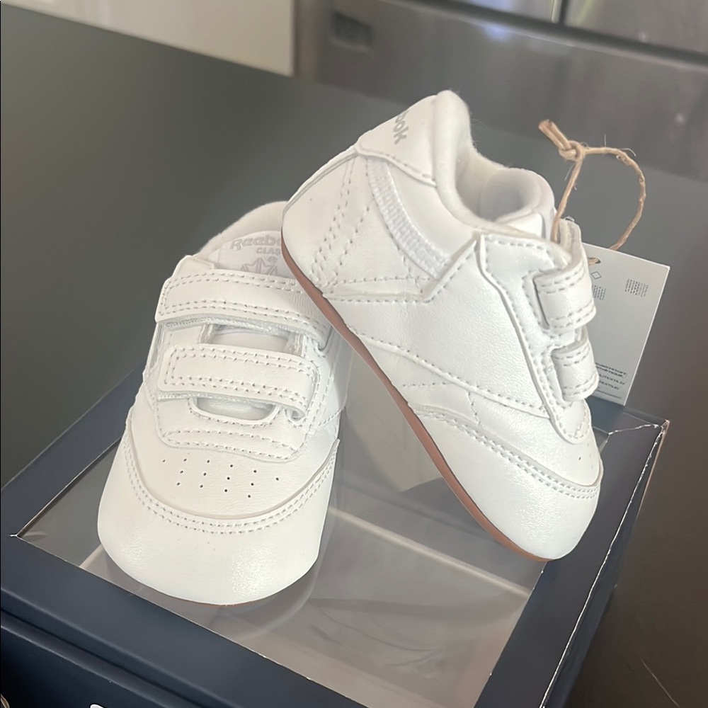Reebok Classic White Crib Tennis Shoe